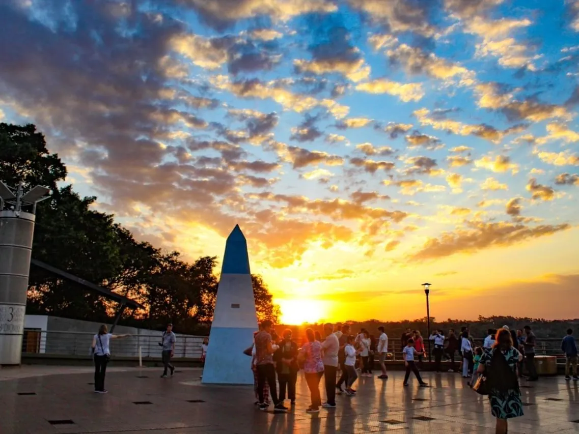 Three Borders Landmark - Argentine side in Puerto Iguazú