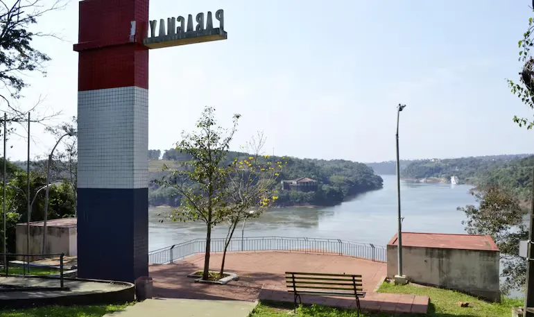 Three Borders Landmark - Paraguayan side in Presidente Franco
